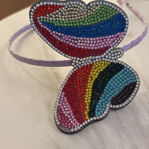 Bari Lynn crystal butterfly headband